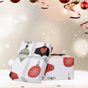 Retro Mid Century Christmas Wrapping Paper