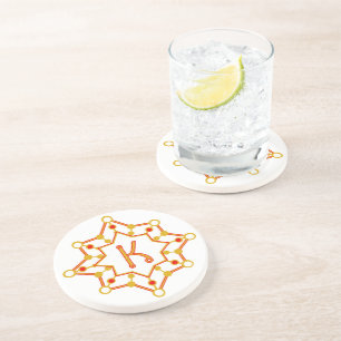 Retro Mid-Century Design Personalised Coaster