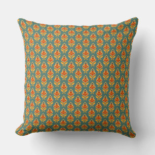 Retro Mid- Century Geometric Print 1970s Patterned Cushion