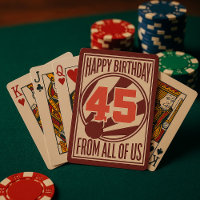 Retro Mid-Century Modern 45th Birthday