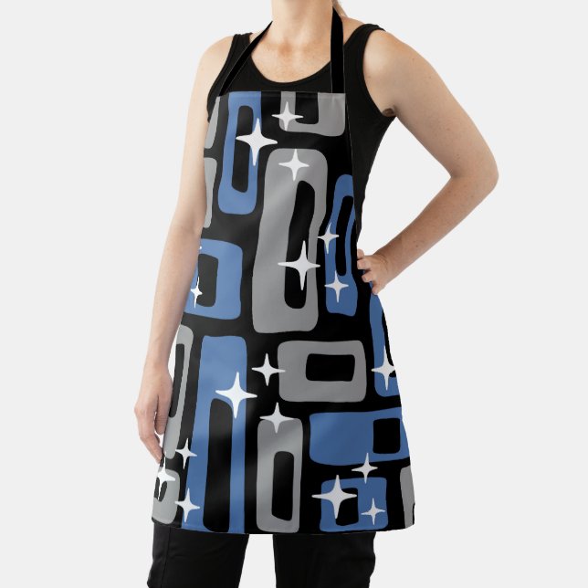 Retro Mid Century Modern Abstract Apron (Insitu)