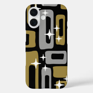 Retro Mid Century Modern Abstract iPhone 16 Case