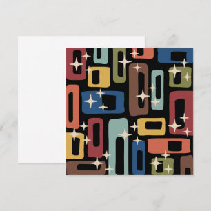 Retro Mid Century Modern Abstract Invitation