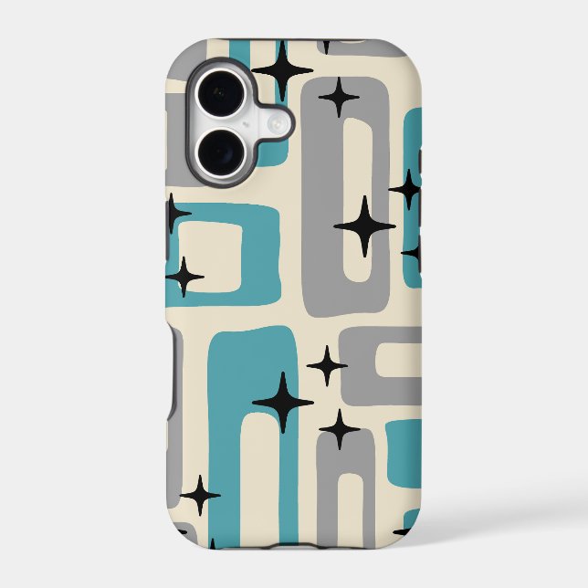 Retro Mid Century Modern Abstract Pattern (Back)