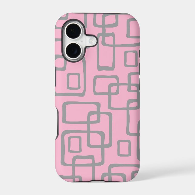 Retro Mid Century Modern Abstract Pattern (Back)