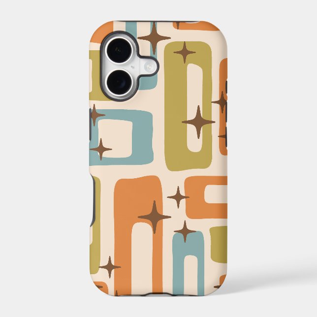 Retro Mid Century Modern Abstract Pattern (Back)