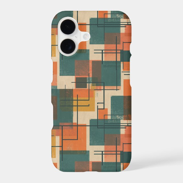 Retro Mid Century Modern Abstract Pattern  (Back)