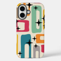 Retro Mid Century Modern Abstract Pattern