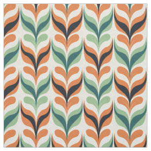 Retro Mid Century Modern Abstract Pattern Fabric