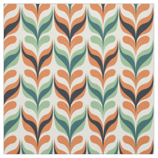 Retro Mid Century Modern Abstract Pattern Fabric