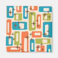 Retro Mid Century Modern Abstract Pattern
