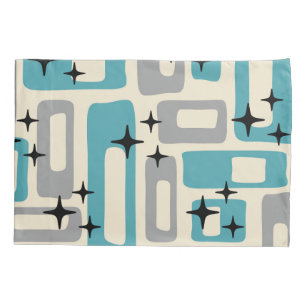 Retro Mid Century Modern Abstract Pattern Pillowcase