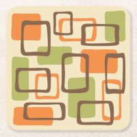 Retro Mid Century Modern Abstract Pattern