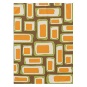 Retro Mid Century Modern Abstract Tablecloth