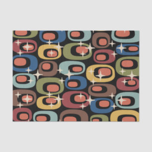 Retro Mid Century Modern Abstract Tissue Paper