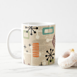 Retro Mid Century Modern Atomic Abstract Coffee Mug