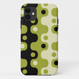 Retro Mid Century Modern Atomic Pattern iPhone 11 Case
