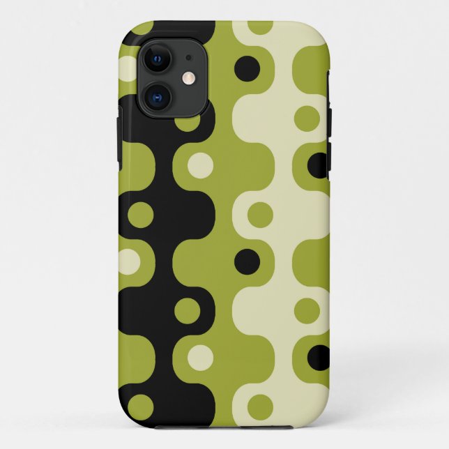 Retro Mid Century Modern Atomic Pattern Case-Mate iPhone Case (Back)