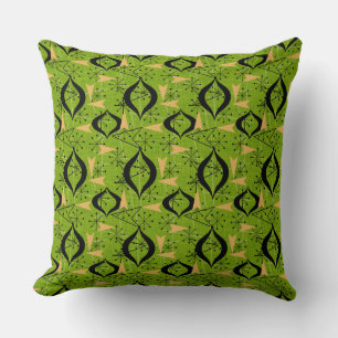 Retro Mid-Century Modern Atomic Shapes Cushion