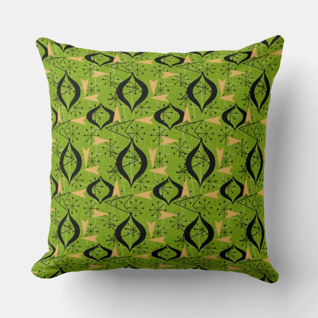 Retro Mid-Century Modern | Atomic Shapes Cushion (Front)