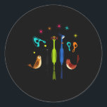 Retro Mid-century Modern Birds 50s 60s Style Men W Classic Round Sticker<br><div class="desc">Retro Mid-century Modern Birds 50s 60s Style Men Women Kid</div>