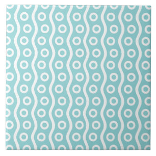 Retro Mid Century Modern Bubble Pattern Ceramic Tile