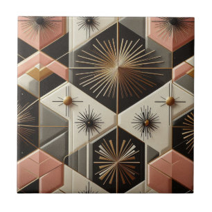Retro Mid Century Modern  Ceramic Tile