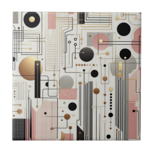 Retro Mid Century Modern  Ceramic Tile