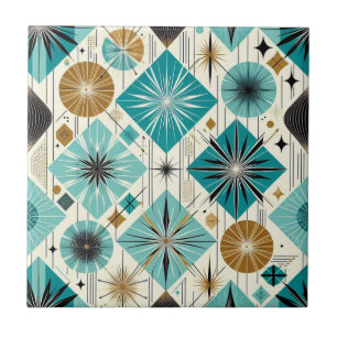 Retro Mid Century Modern  Ceramic Tile