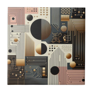 Retro Mid Century Modern Ceramic Tile
