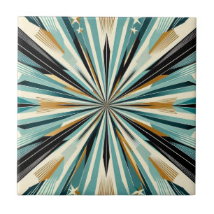 Retro Mid Century Modern Ceramic Tile