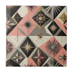 Retro Mid Century Modern  Ceramic Tile
