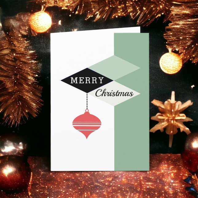 Retro Mid-Century Modern Christmas Holiday Card (Creator Uploaded)