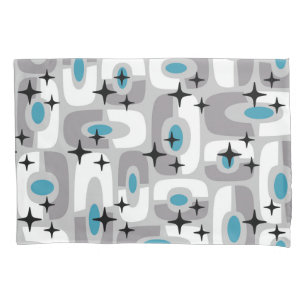 Retro Mid Century Modern Cosmic Abstract Pattern Pillowcase