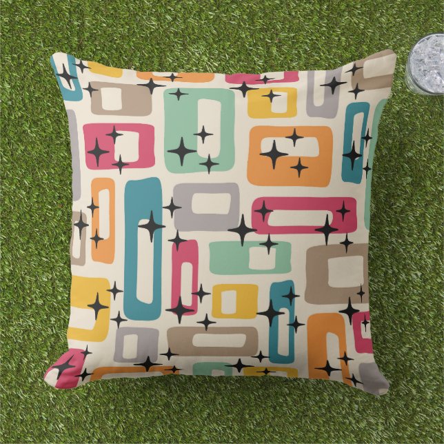 Retro Mid Century Modern Cushion (Grass)