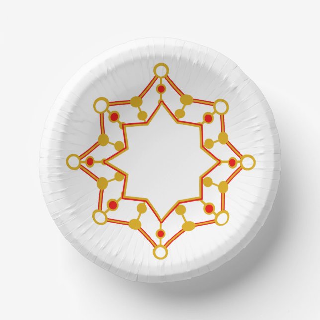 Retro Mid-Century Modern Design Paper Plate (Front)