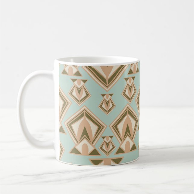 Retro Mid Century Modern Diamond   Coffee Mug (Left)