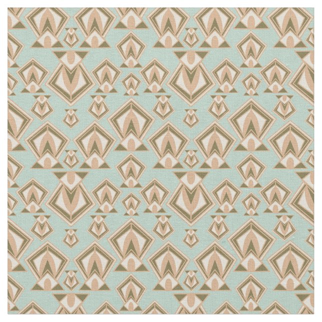 Retro Mid Century Modern Diamond Fabric (Close Up)