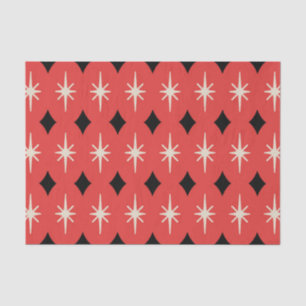 Retro Mid Century Modern Diamond Pattern Tissue Paper