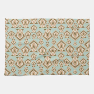 Retro Mid Century Modern Diamond Tea Towel