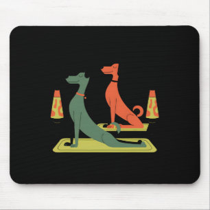 Retro Mid-century Modern Dogs 50s 60s Style Mouse Pad