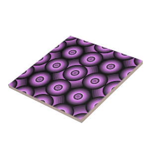 Retro mid century modern geometric circles ceramic tile