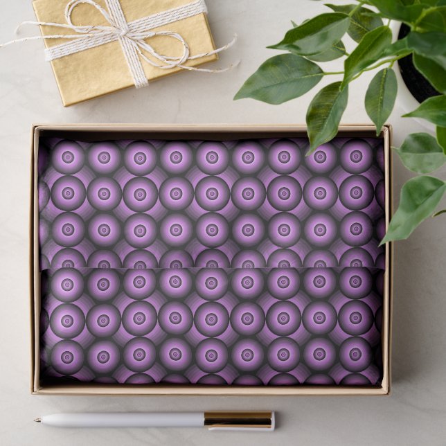 Retro mid century modern geometric circles tissue paper (Gift)
