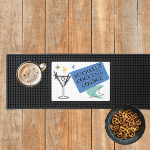 Retro Mid Century Modern martini Bar Mat