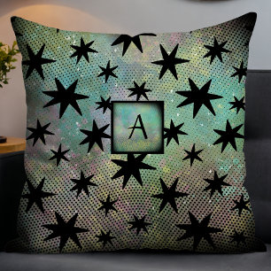 Retro Mid Century Modern Monogram Cushion
