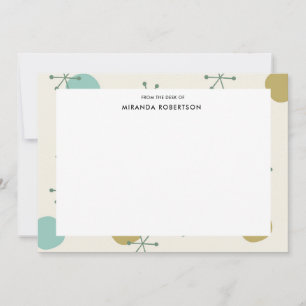 Retro Mid Century Modern Note Cards