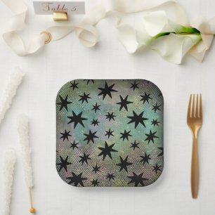 Retro Mid-Century Modern Paper Plate