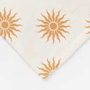 Retro Mid-Century Modern Pattern  Fleece Blanket