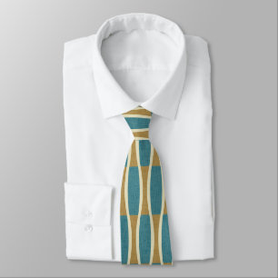 Retro Mid Century Modern Pin Stripes Pattern Tie