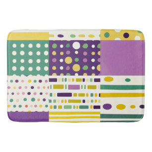 Retro Mid-century modern Pop art inspired Bath Mat